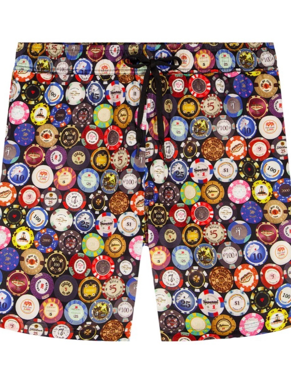 Robert Graham Poker Chip Casino Swim Trunks M